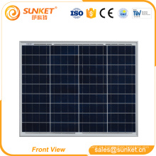 Un grado poly 4bb células solares 50 w precio del panel de energía solar en la fábrica de china